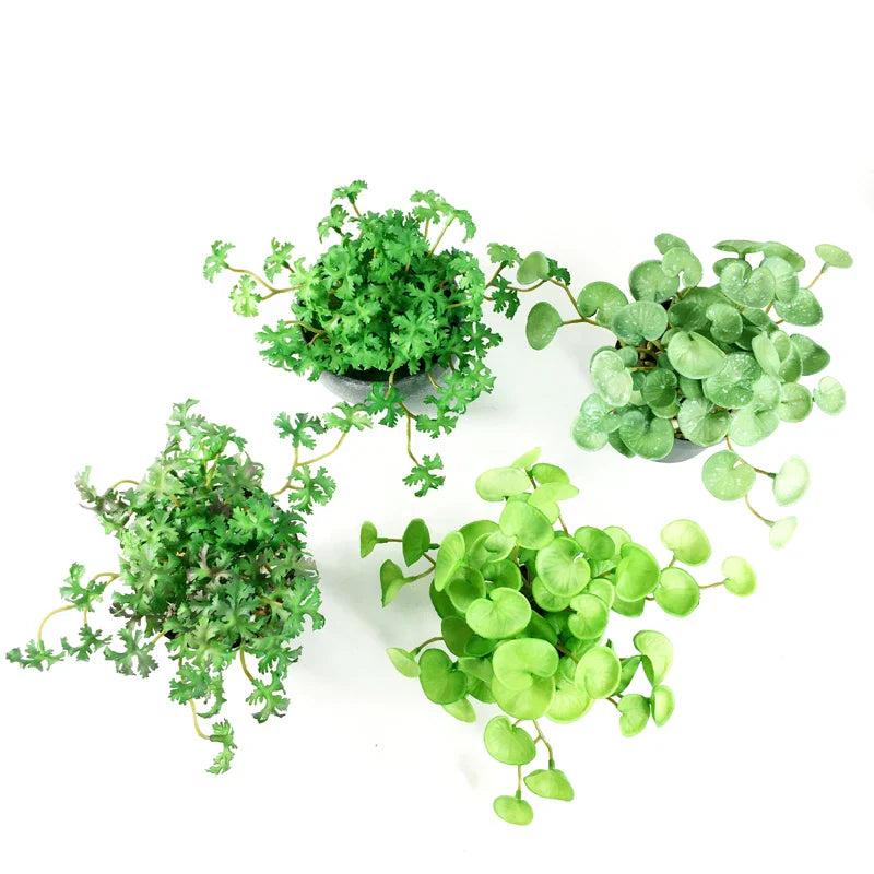 Dlight Decor 15cm Lucky Grass Foliage Bouquet for Home and Bonsai Decor Dlight Decor
