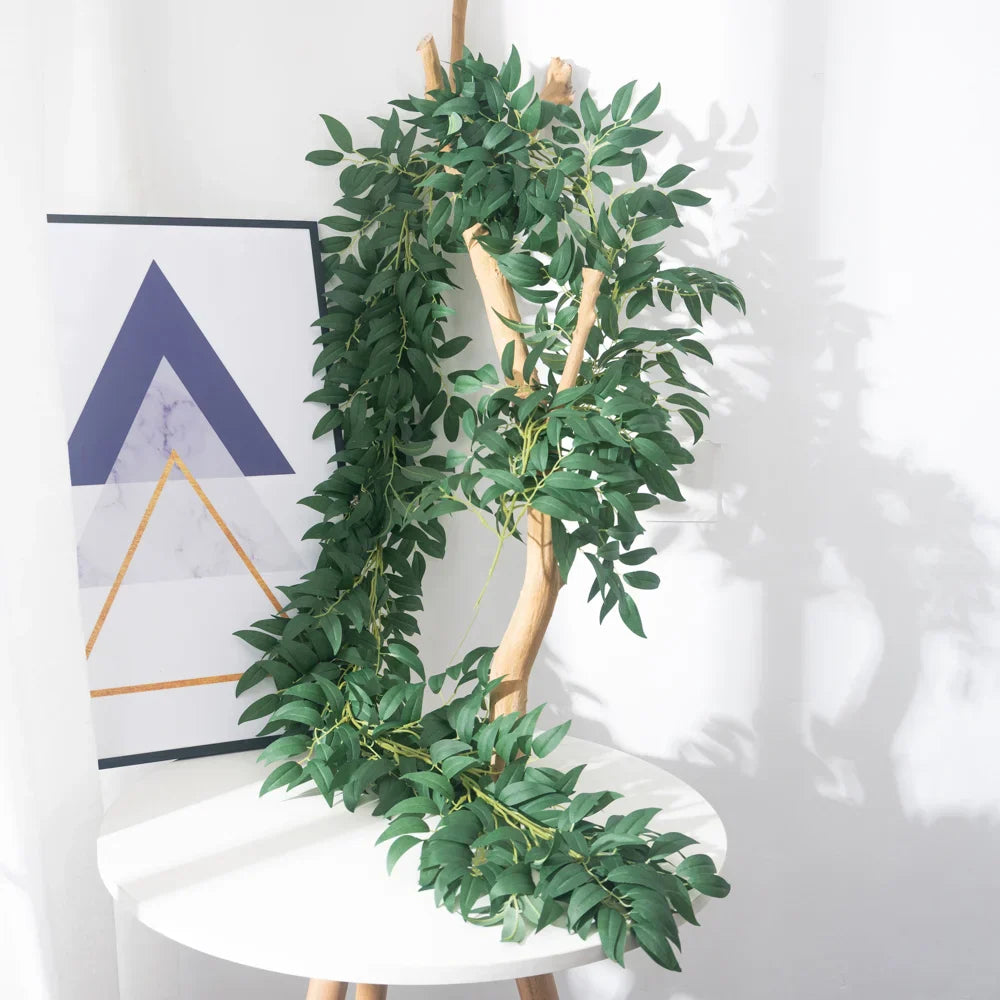 Dlight Decor 200cm Eucalyptus Vine with Willow Leaves for Hanging Decor Dlight Decor