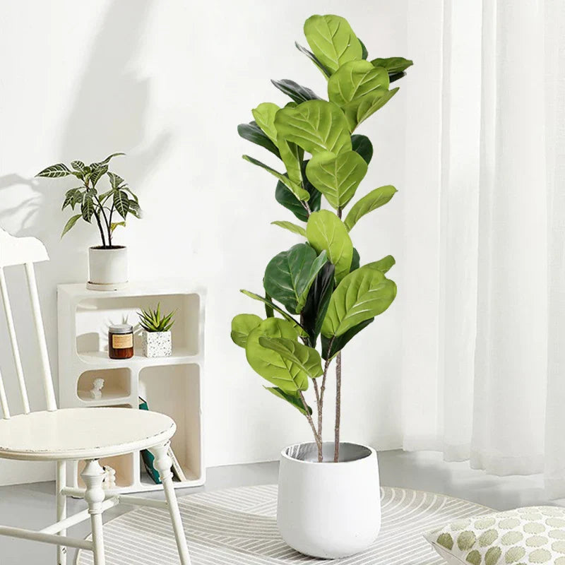 Dlight Decor 113cm Tropical Ficus Tree with Rubber Style Leaves Dlight Decor