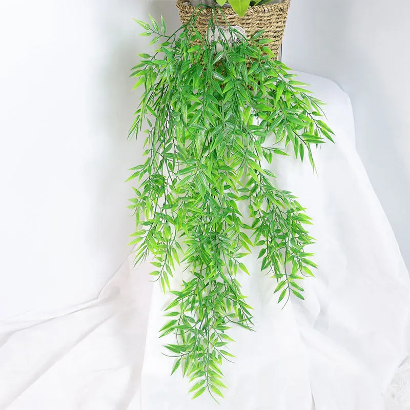 Dlight Decor 105cm Hanging Bamboo Leaf Vine for Garden and Home Wall Decor Dlight Decor