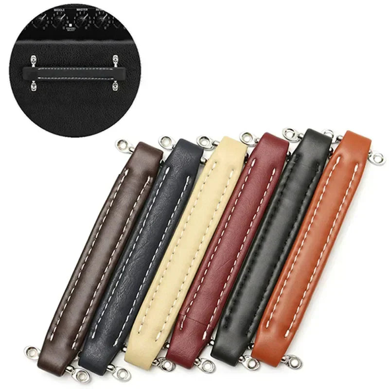 Vintage Leather Furniture Handle – Soft Suitcase-Style Drawer Pulls for Cabinets and Chests Dlight Decor