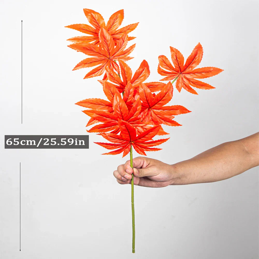 Dlight Decor 77cm Autumn Maple Leaf Branch for Fall Display Dlight Decor