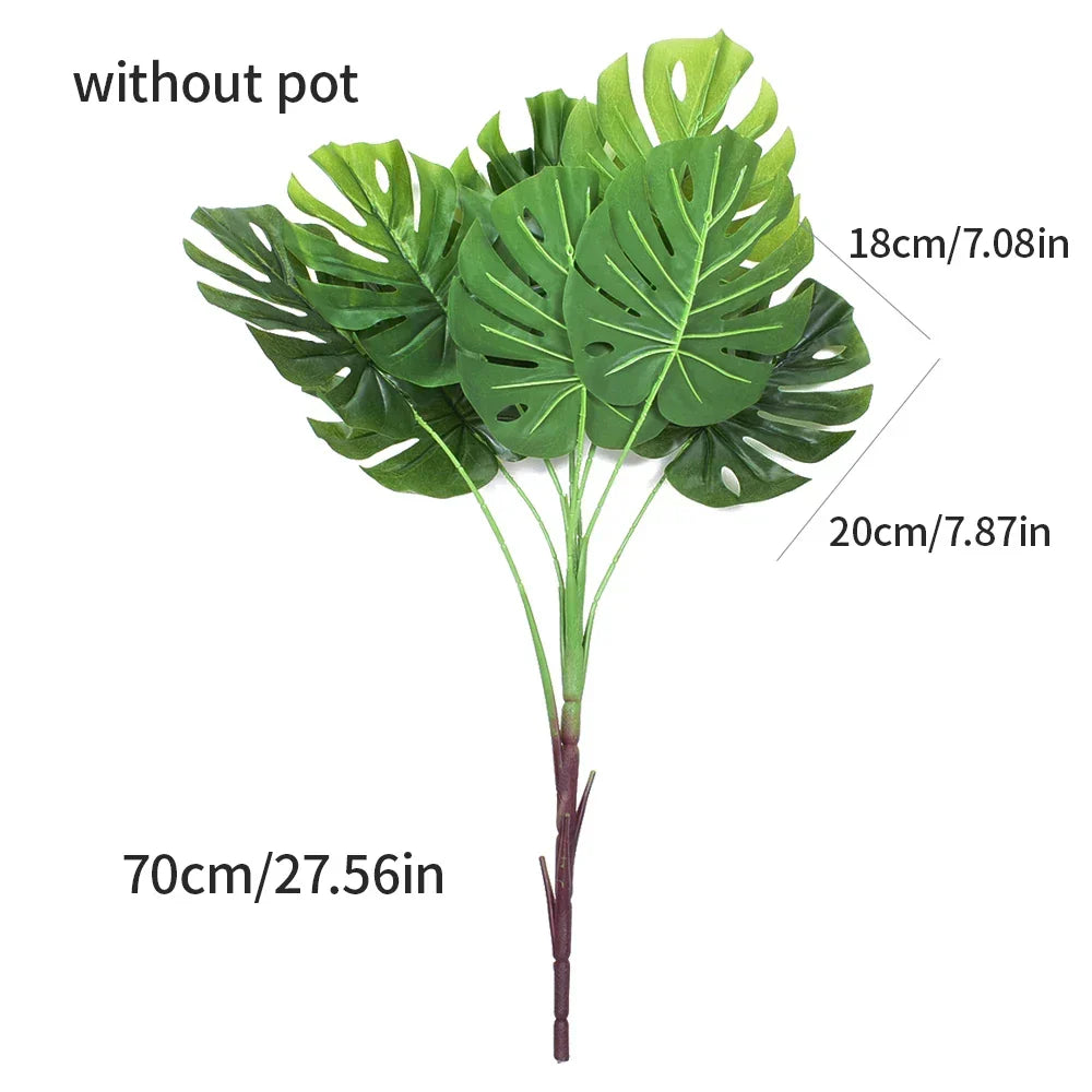 Dlight Decor 78cm Tall Tropical Monstera Plant with Banana Leaves Dlight Decor