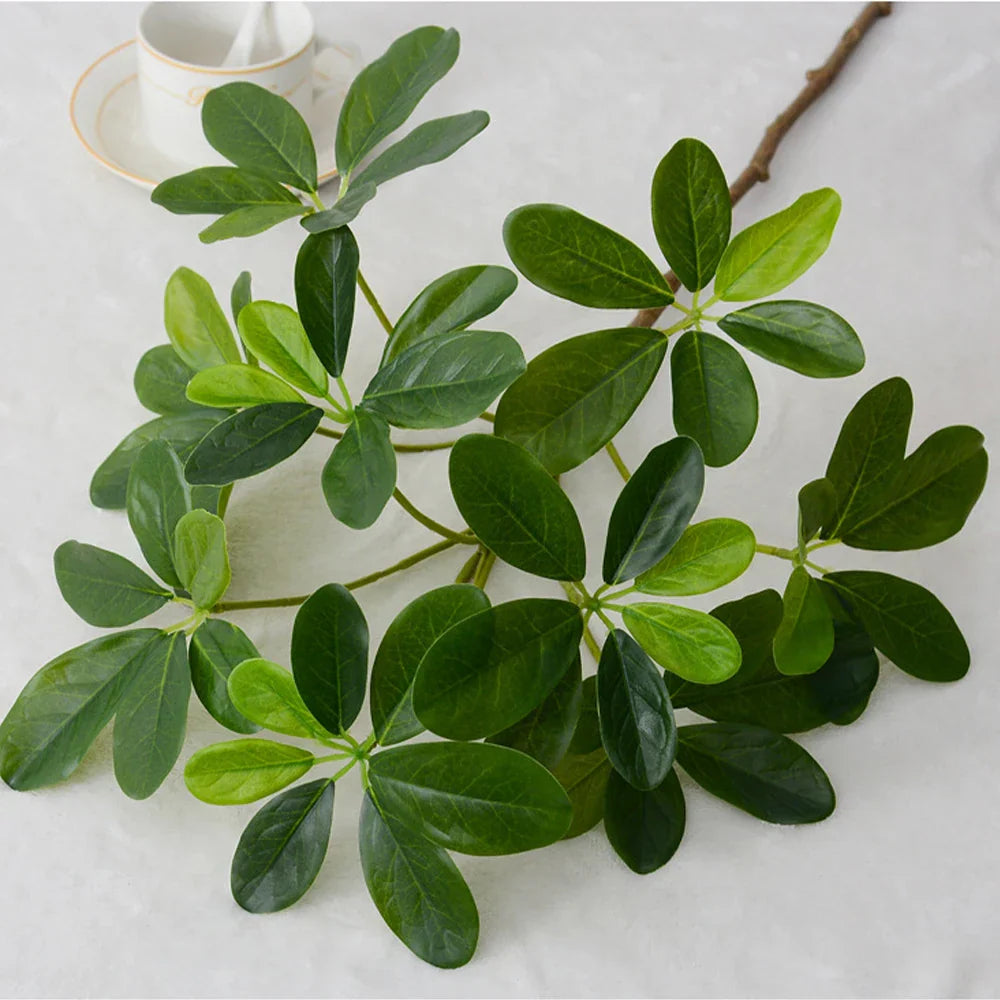 Dlight Decor 73cm Tropical Ficus Palm Tree Branch with Monstera Leaves Dlight Decor