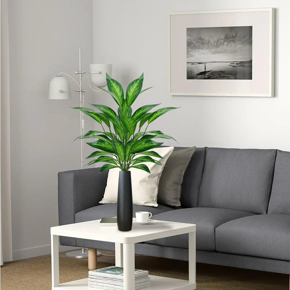 Dlight Decor 76cm Magnolia Banyan Leaf Branch with Green Sansevieria Accents Dlight Decor
