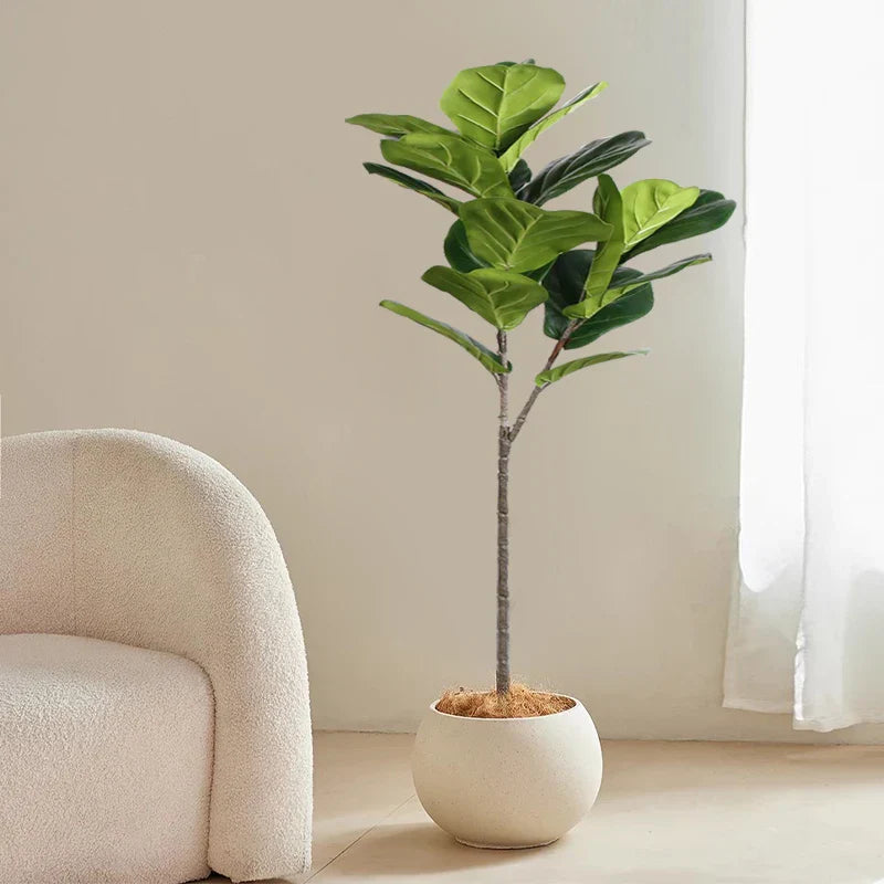 Dlight Decor 113cm Tropical Ficus Tree with Rubber Style Leaves Dlight Decor