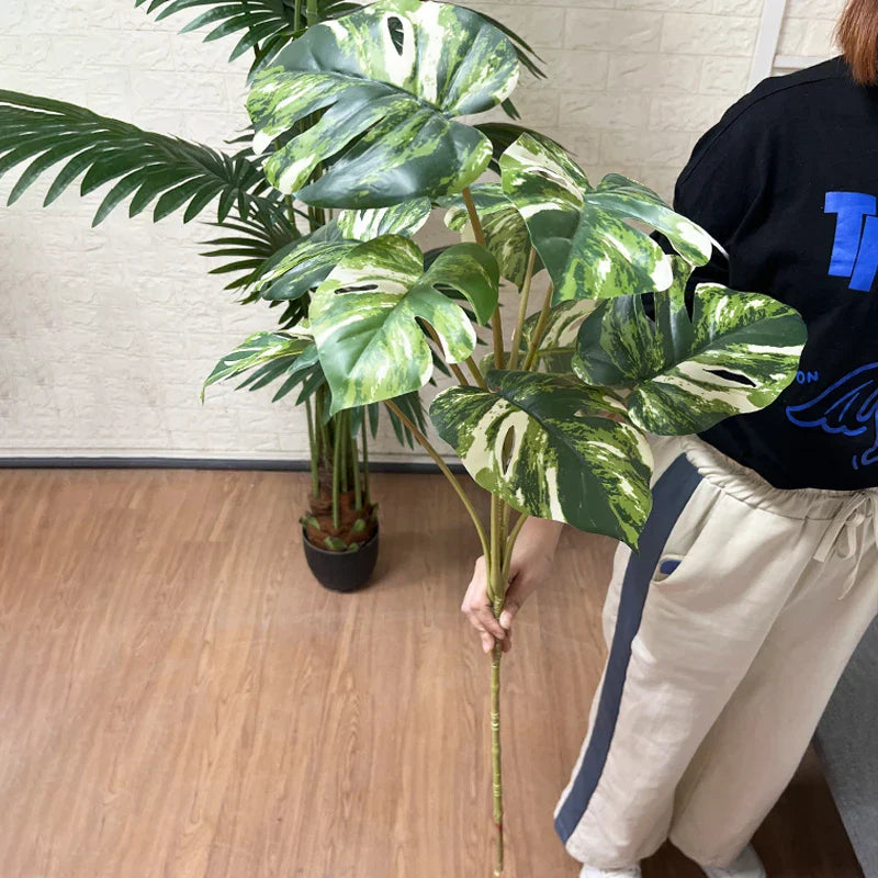 Dlight Decor 90cm Monstera Branch with Tropical Turtle Leaves Dlight Decor