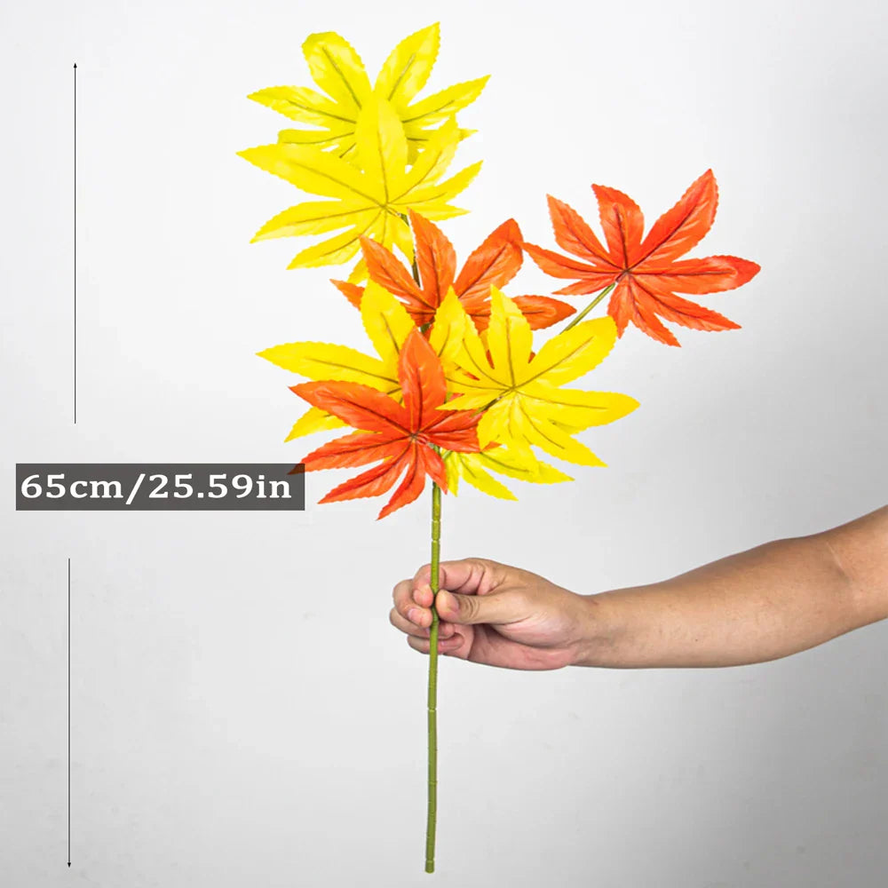 Dlight Decor 77cm Autumn Maple Leaf Branch for Fall Display Dlight Decor