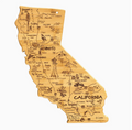 California State-Shaped Bamboo