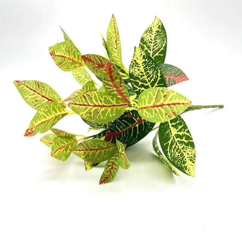 Dlight Decor 33cm Tropical Plant with Codiaeum and Scindapsus Leaves Dlight Decor