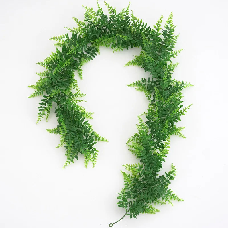 Dlight Decor 175cm Tropical Fern Vine Hanging Plant for Home and Garden Wall Decor Dlight Decor