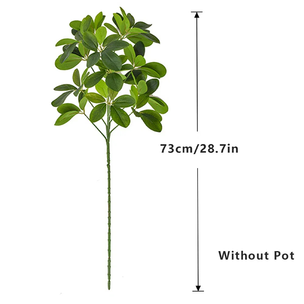 Dlight Decor 73cm Tropical Ficus Palm Tree Branch with Monstera Leaves Dlight Decor