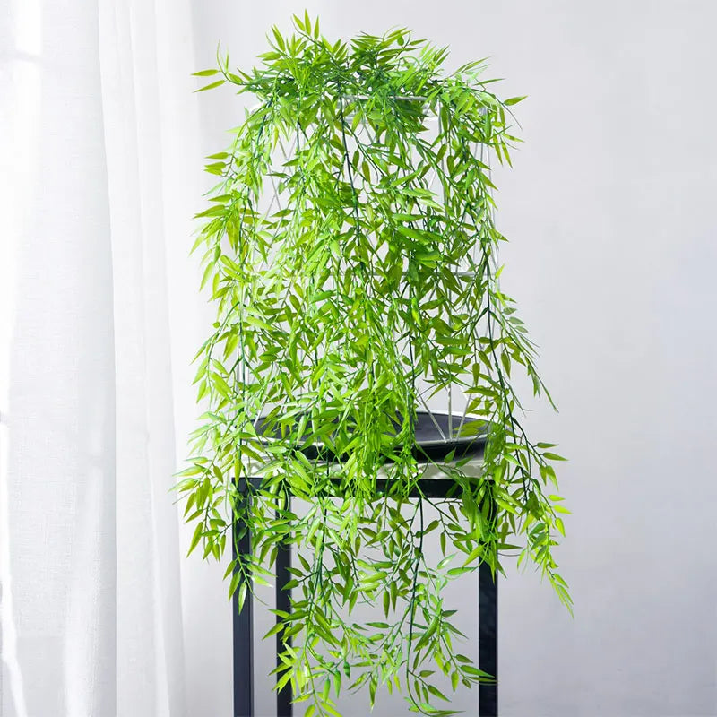 Dlight Decor 105cm Hanging Bamboo Leaf Vine for Garden and Home Wall Decor Dlight Decor