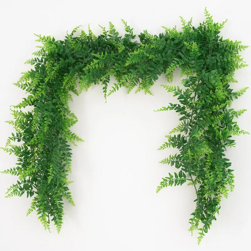 Dlight Decor 175cm Tropical Fern Vine Hanging Plant for Home and Garden Wall Decor Dlight Decor