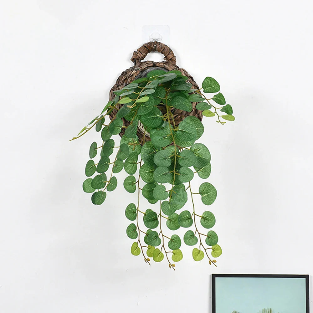Dlight Decor 64cm Hanging Eucalyptus Vine with Apple Leaves Dlight Decor