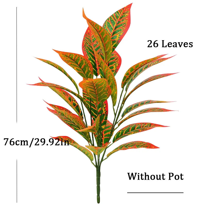 Dlight Decor 76cm Tropical Magnolia Palm Branch with 26 Leaves Dlight Decor