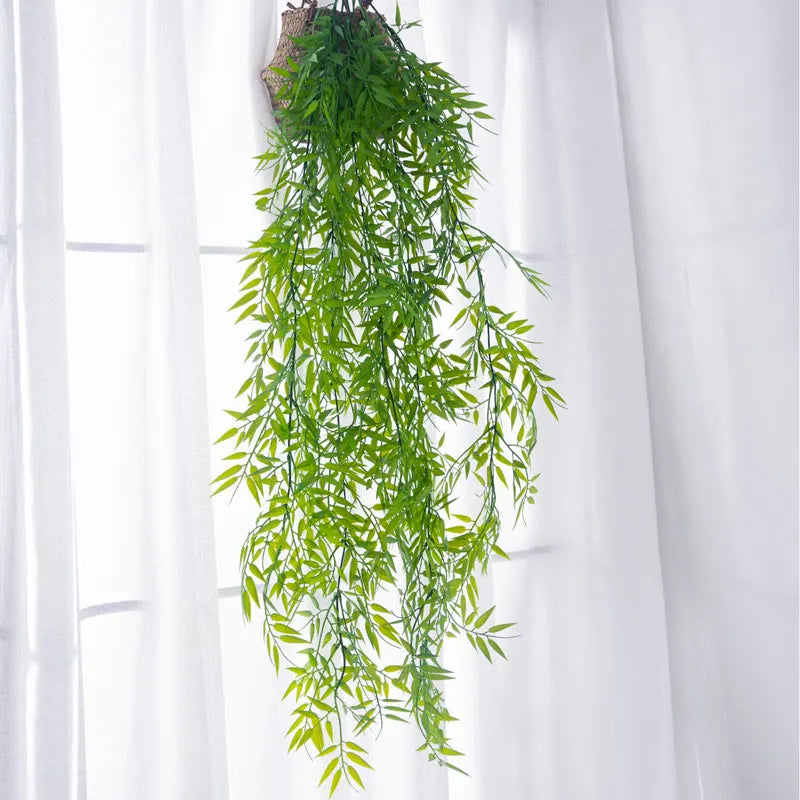 Dlight Decor 105cm Hanging Bamboo Leaf Vine for Garden and Home Wall Decor Dlight Decor