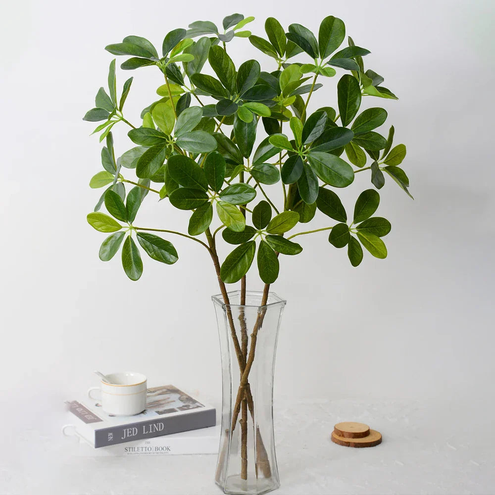 Dlight Decor 73cm Tropical Ficus Palm Tree Branch with Monstera Leaves Dlight Decor
