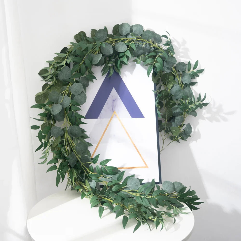 Dlight Decor 200cm Eucalyptus Vine with Willow Leaves for Hanging Decor Dlight Decor