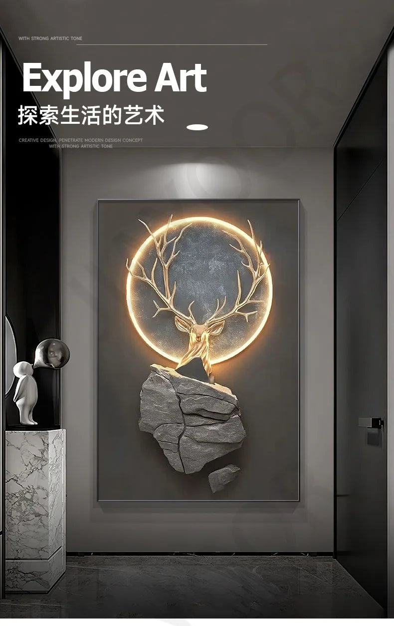Dlight Decor Reindeer Wall Glow for Luxe Entry Spaces Dlight Decor