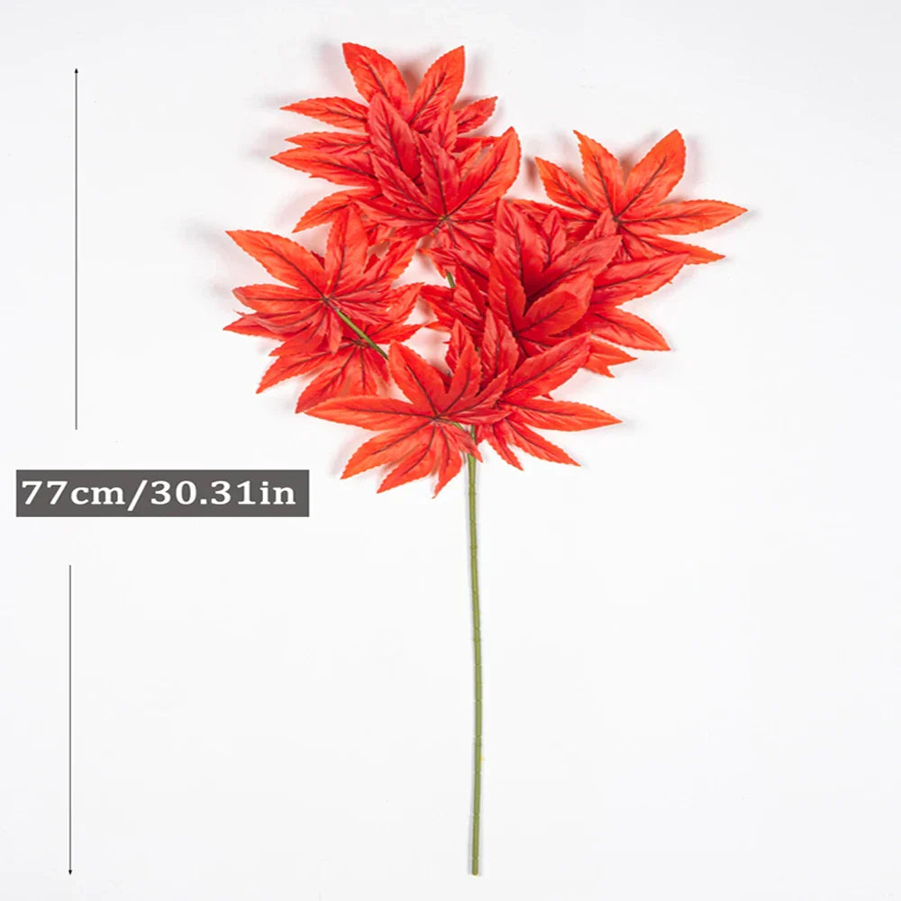 Dlight Decor 77cm Autumn Maple Leaf Branch for Fall Display Dlight Decor