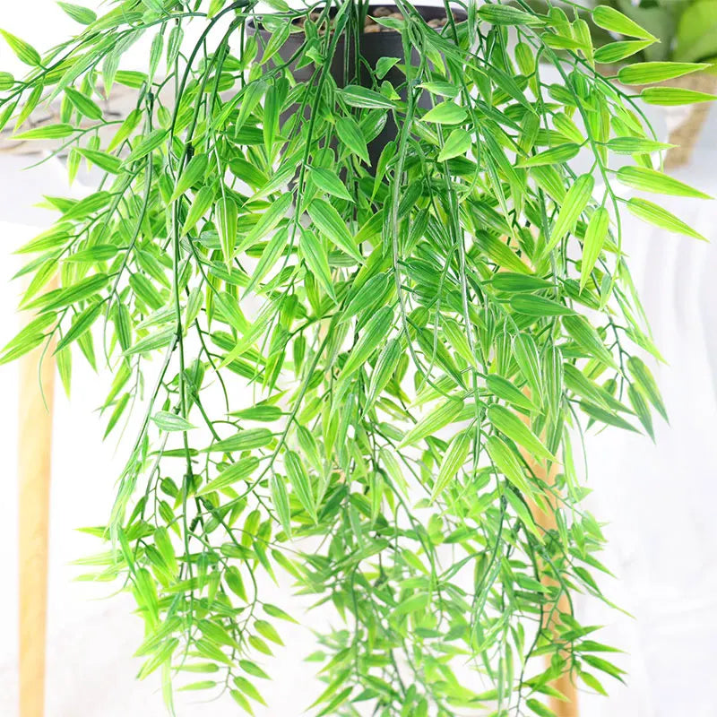 Dlight Decor 105cm Hanging Bamboo Leaf Vine for Garden and Home Wall Decor Dlight Decor