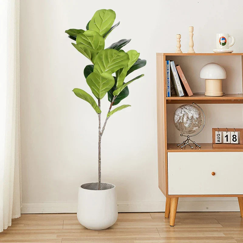 Dlight Decor 113cm Tropical Ficus Tree with Rubber Style Leaves Dlight Decor