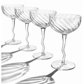 Vivre Luxury Crystal Coupe Glasses – Set of 4 Sister.ly Drinkware