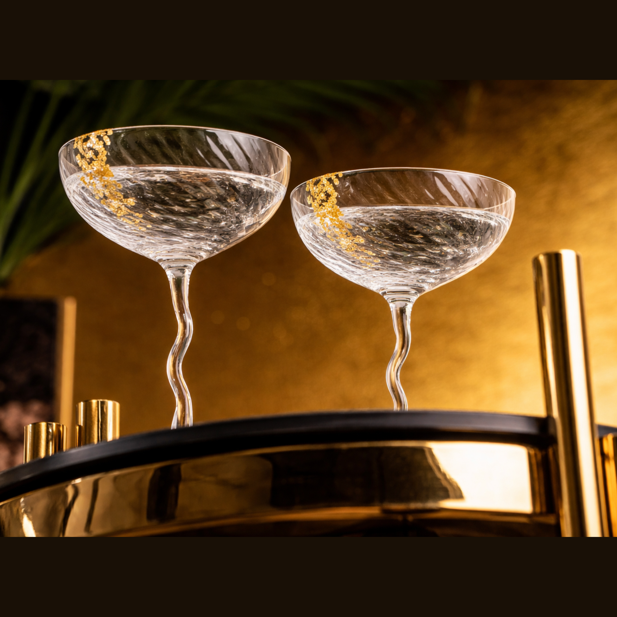 Vivre Luxury Crystal Coupe Glasses – Set of 4 Sister.ly Drinkware