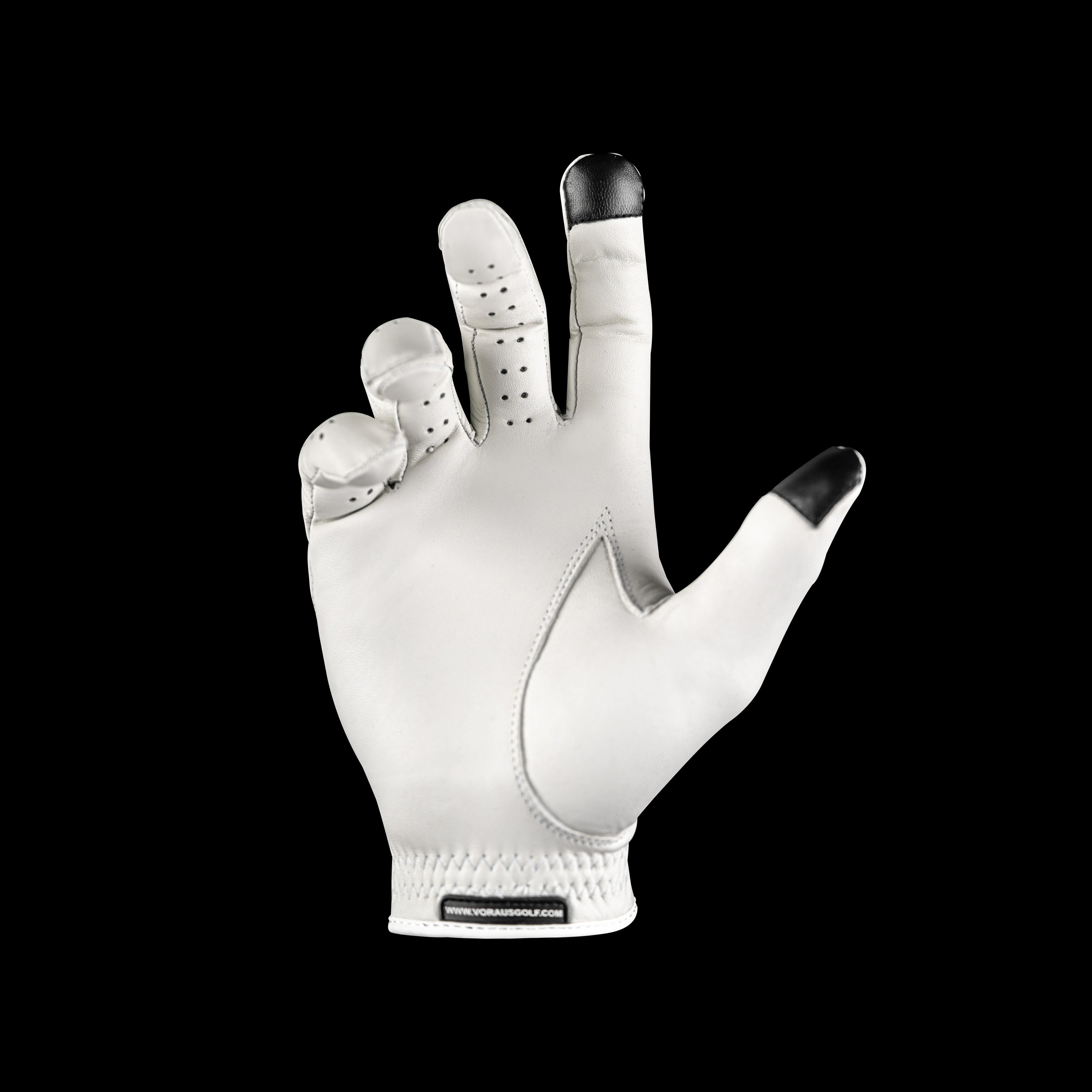 Through Touch Golf Glove - White/Green
