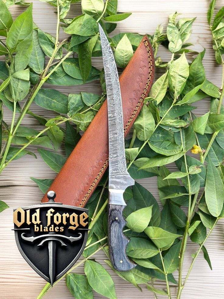 Custom Handmade Damascus Fillet Knife – Buy Online OLD FORGE BLADES