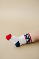 Stars and Stripes 4th of July Socks - Infant, Toddler, Youth & Adult Sizes Little Joy Co.