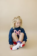Stars and Stripes 4th of July Socks - Infant, Toddler, Youth & Adult Sizes Little Joy Co.