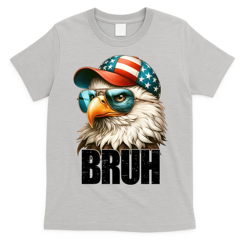Bruh Fourth 4th Of July Eagle American Patriotic T-Shirt Mood Vibes Tees - Express Your Mood, Wear Your Style