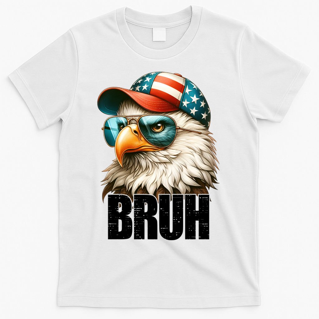 Bruh Fourth 4th Of July Eagle American Patriotic T-Shirt Mood Vibes Tees - Express Your Mood, Wear Your Style