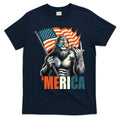 Bigfoot Merica Rock American Flag Patriotic 4th Of July T-Shirt Mood Vibes Tees - Express Your Mood, Wear Your Style
