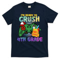 Back To School I'm Ready To Crush 4th Grade Gamer First Day Of School T-Shirt Mood Vibes Tees - Express Your Mood, Wear Your Style