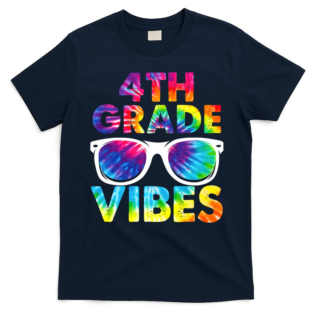Back To School Funny 4th Grade Vibes First Day Teacher T-Shirt Mood Vibes Tees - Express Your Mood, Wear Your Style