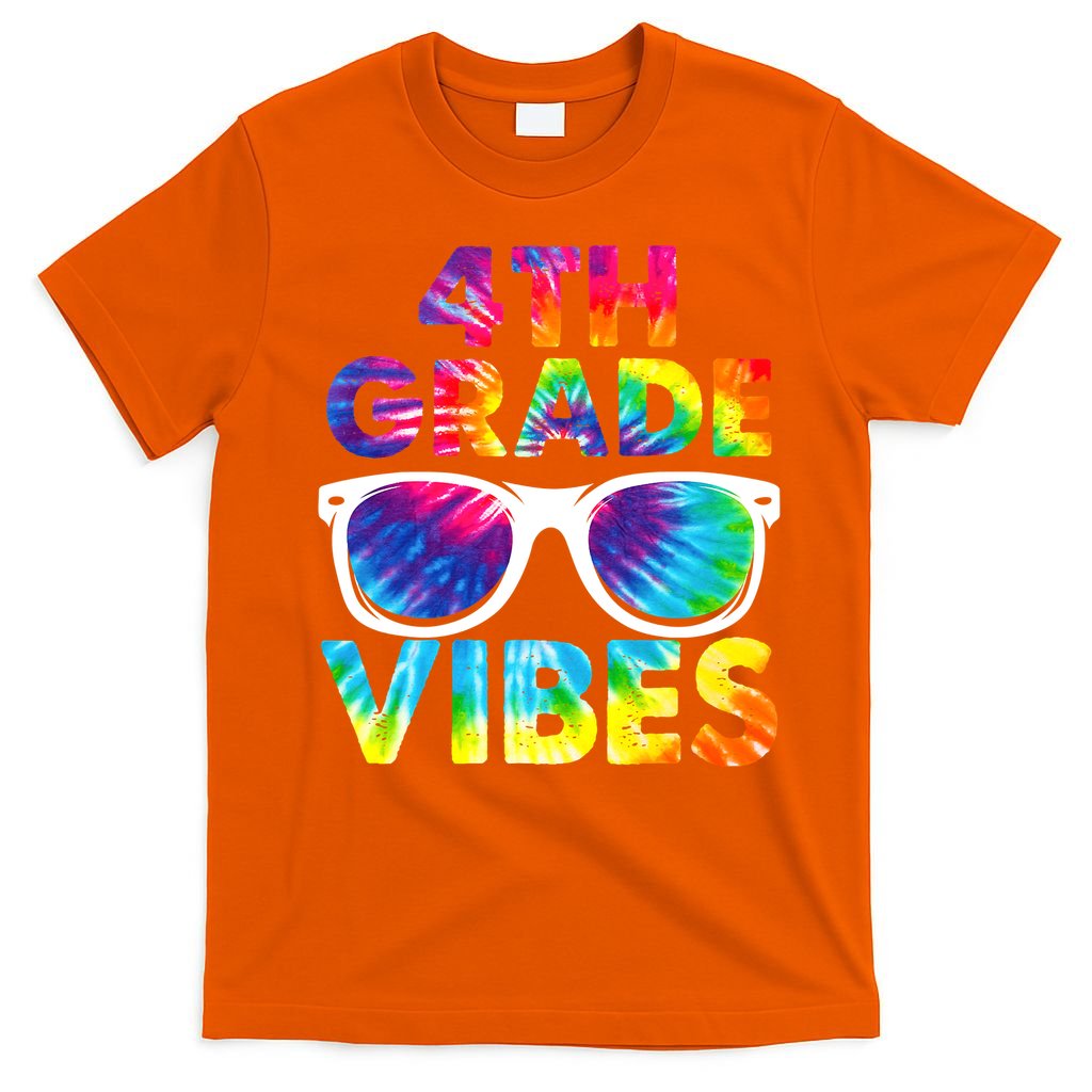 Back To School Funny 4th Grade Vibes First Day Teacher T-Shirt Mood Vibes Tees - Express Your Mood, Wear Your Style