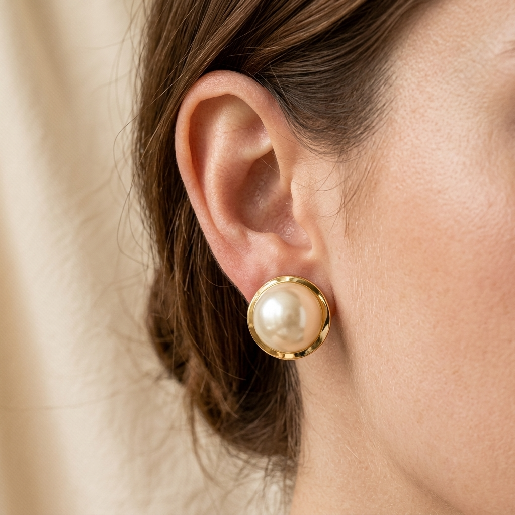 Bubble Pearl Studs Ostella Shells