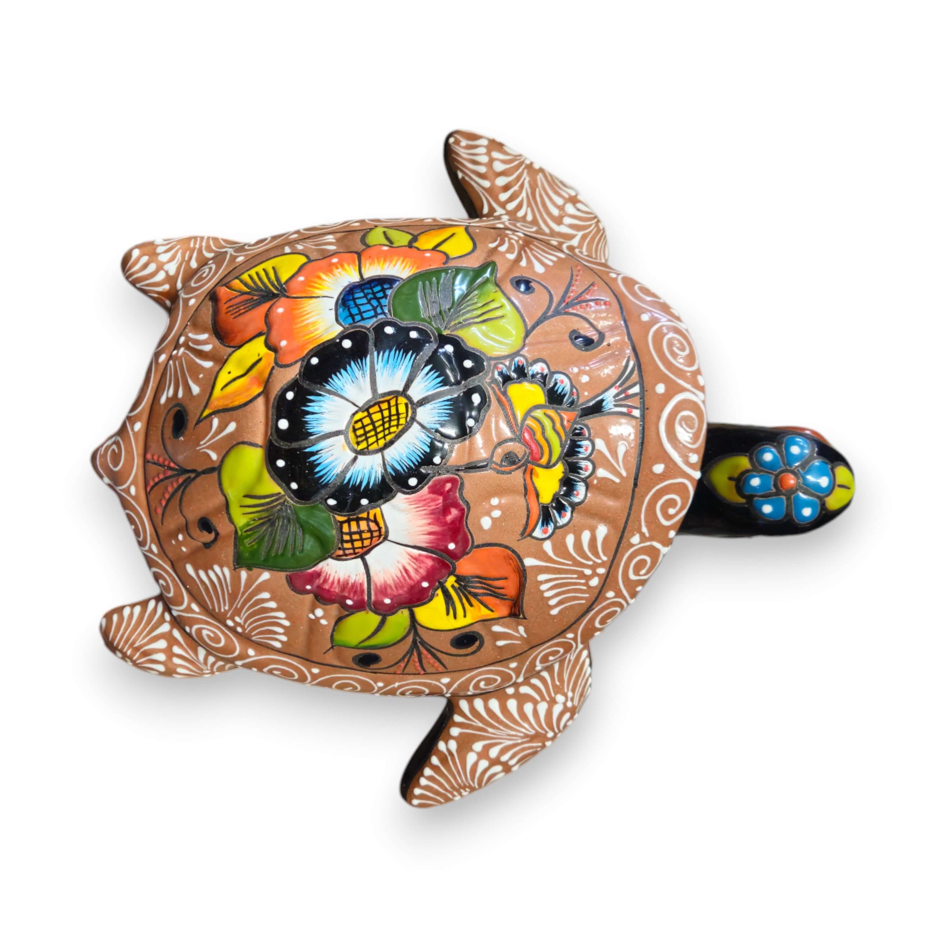 Colorful Talavera Sea Turtle | Handmade Mexican Art