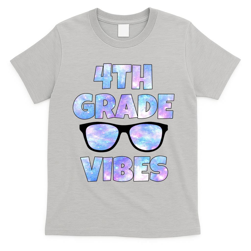 Cute Funny 4th Grade Vibes Cool Sunglasses T-Shirt Mood Vibes Tees - Express Your Mood, Wear Your Style