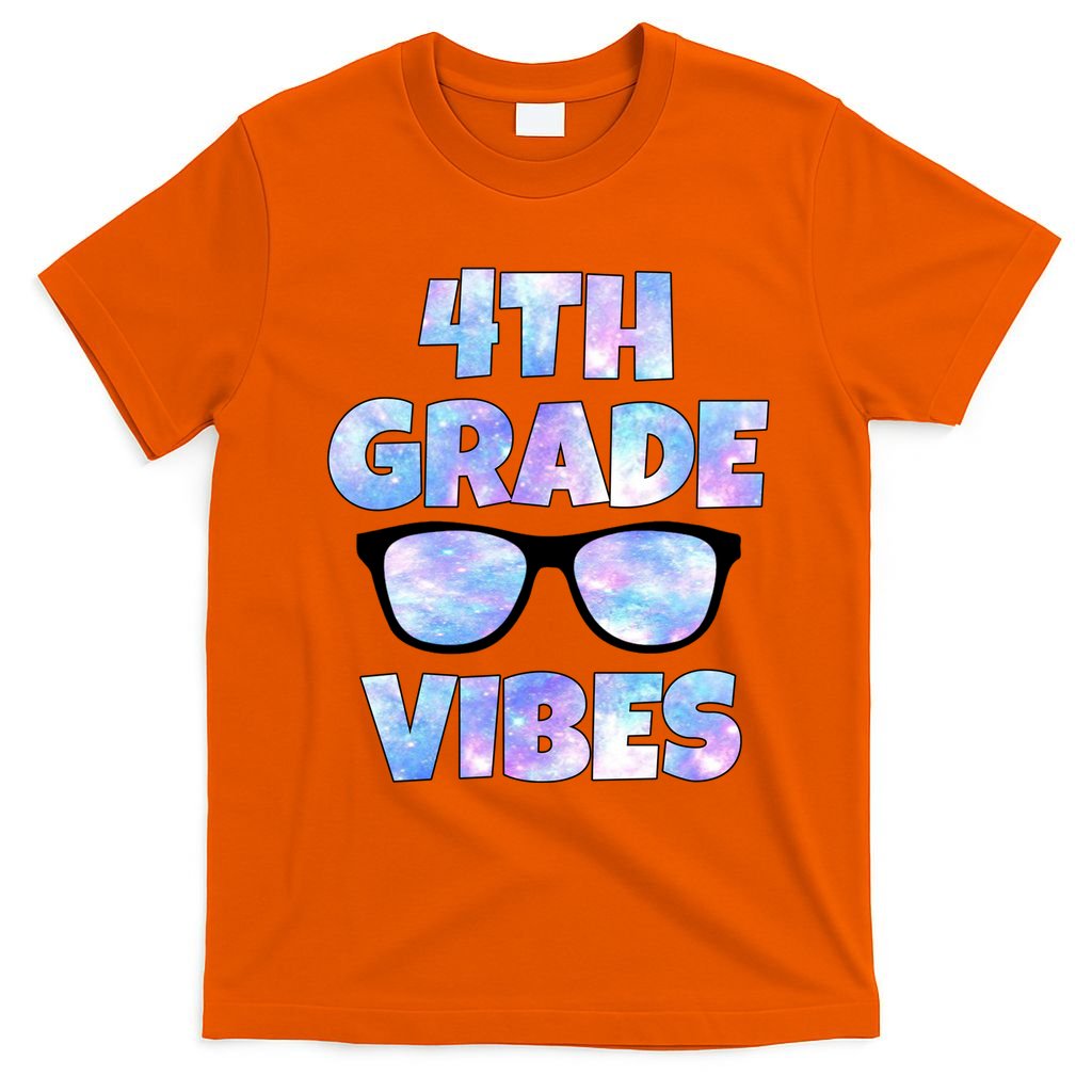 Cute Funny 4th Grade Vibes Cool Sunglasses T-Shirt Mood Vibes Tees - Express Your Mood, Wear Your Style