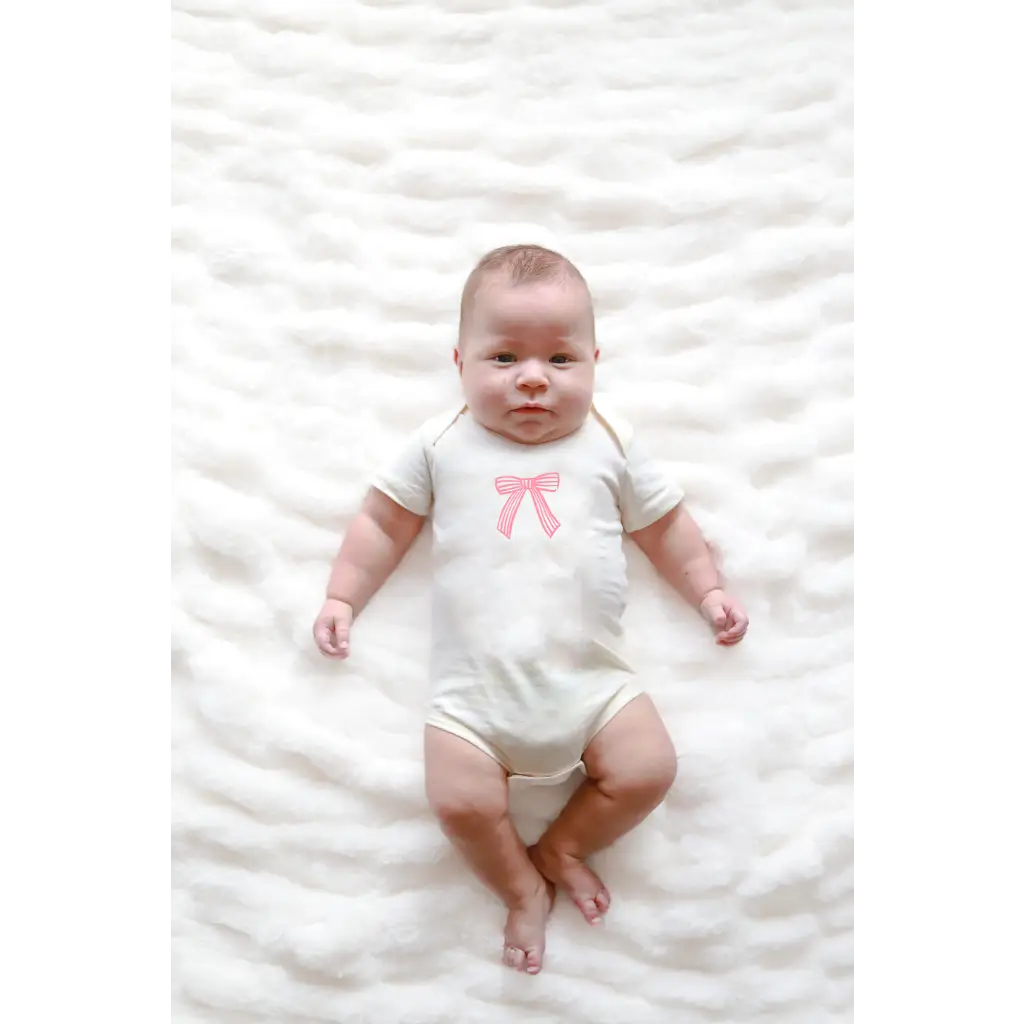 Cutesy Bow Baby Onesie