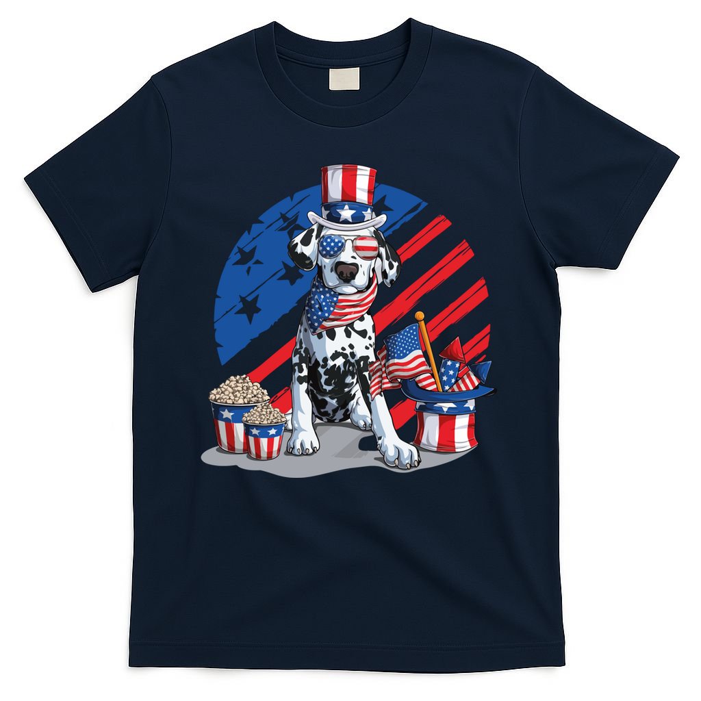 Dalmatian 4th Of July American Sunglasses Dog Puppy Usa Gift T-Shirt Mood Vibes Tees - Express Your Mood, Wear Your Style
