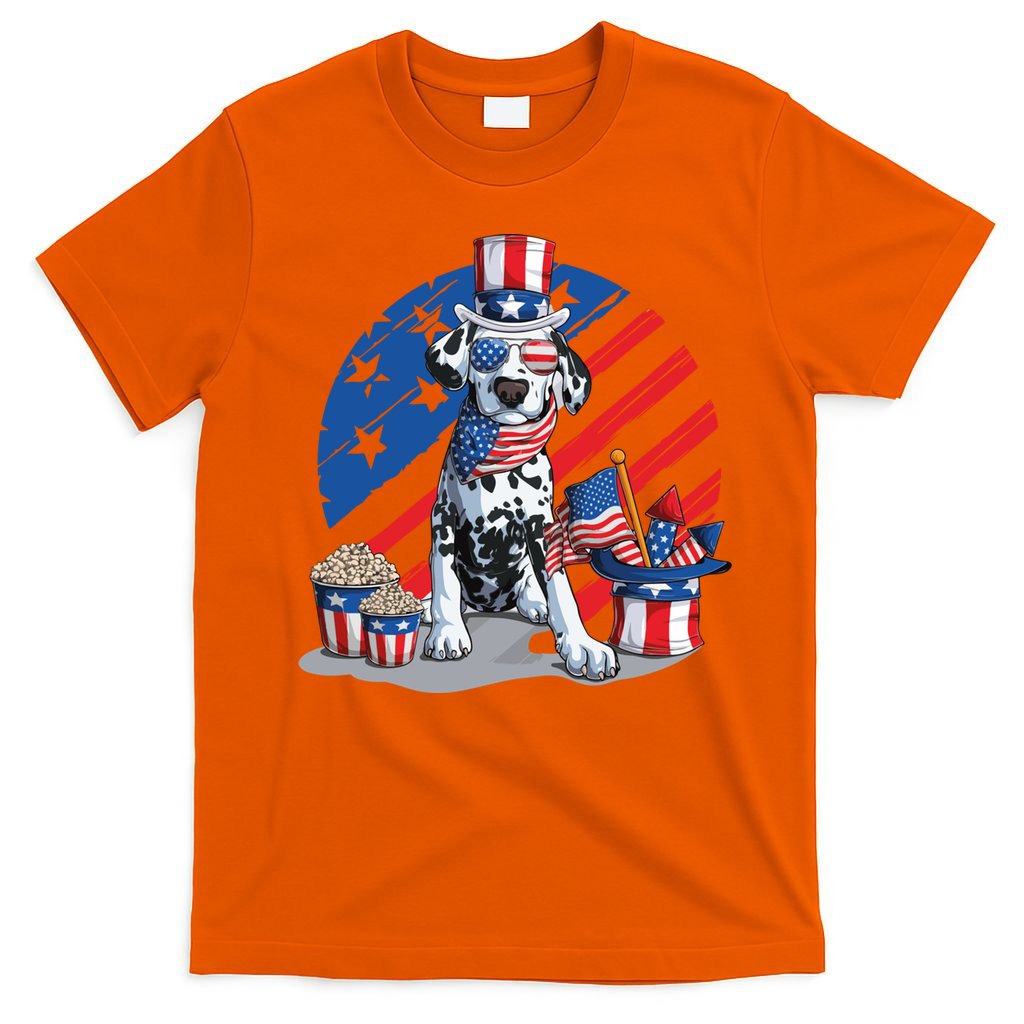 Dalmatian 4th Of July American Sunglasses Dog Puppy Usa Gift T-Shirt Mood Vibes Tees - Express Your Mood, Wear Your Style