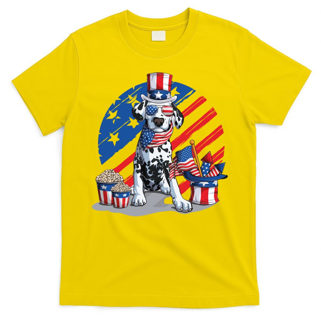 Dalmatian 4th Of July American Sunglasses Dog Puppy Usa Gift T-Shirt Mood Vibes Tees - Express Your Mood, Wear Your Style
