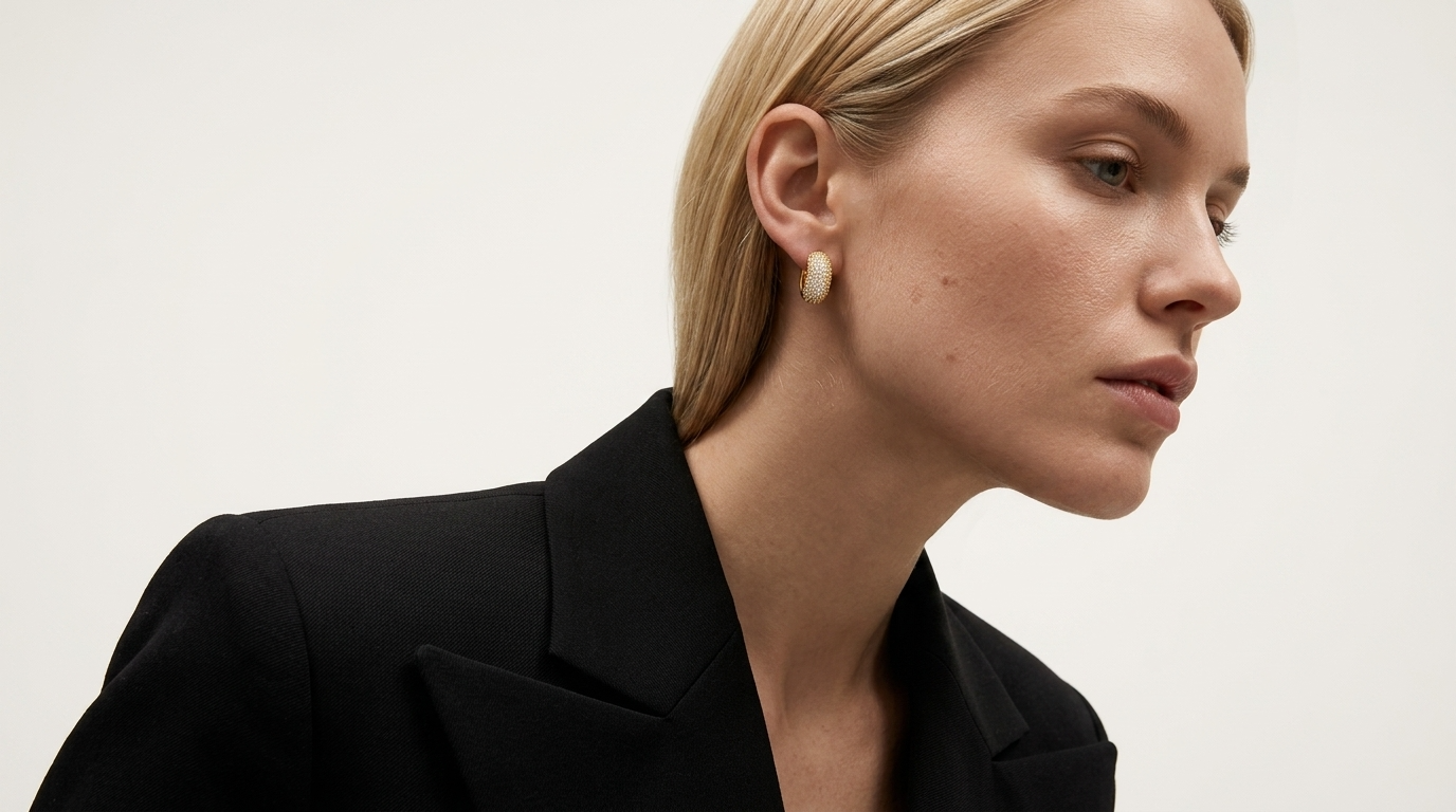 Daisy Diamond Hoops Ostella Shells