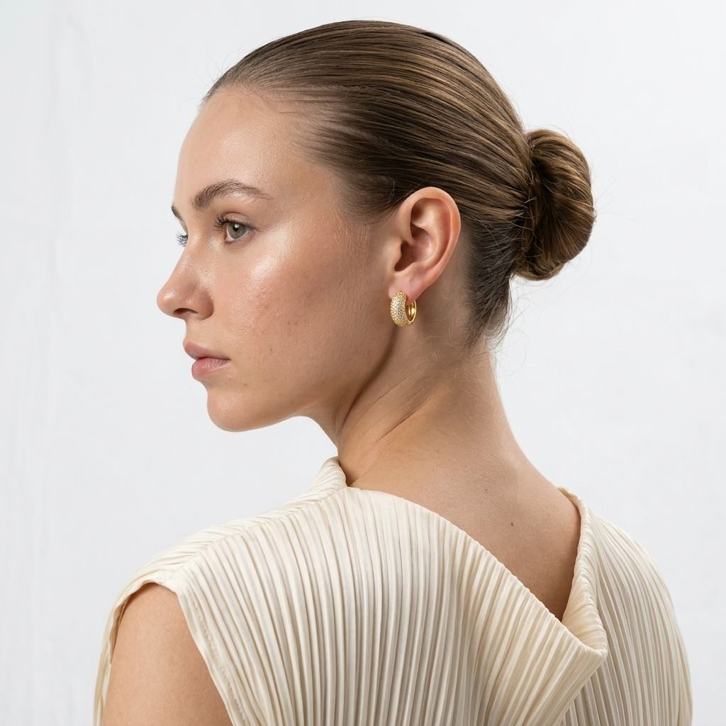 Daisy Diamond Hoops Ostella Shells