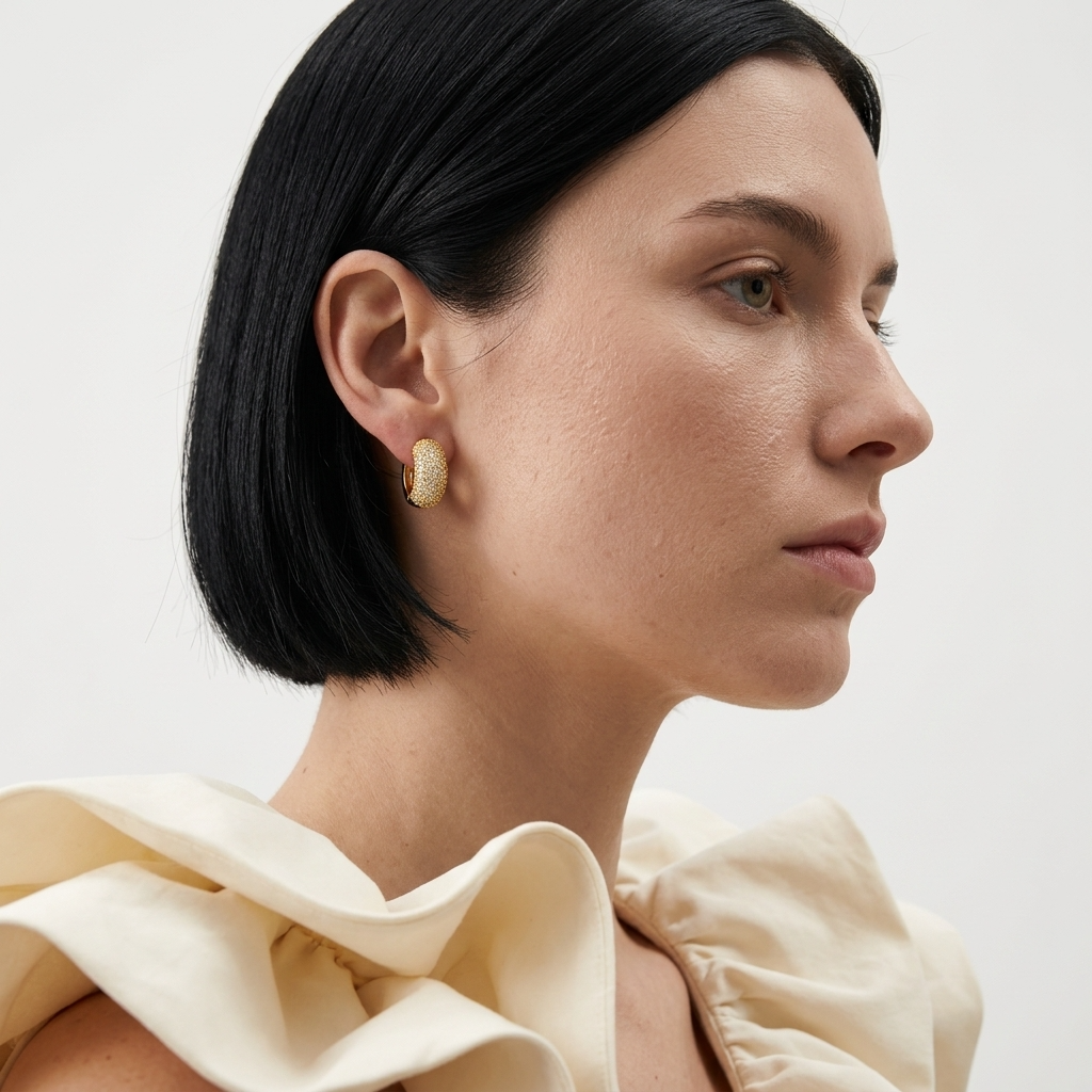 Daisy Diamond Hoops Ostella Shells